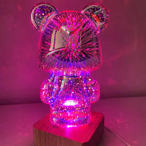 Sparkling 3D Bear Night Light