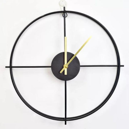 Contemporary Metal Wall Clock - Fine Home Accessories