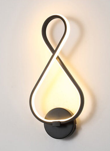 Infinity Black Wall Sconce - Fine Home Accessories