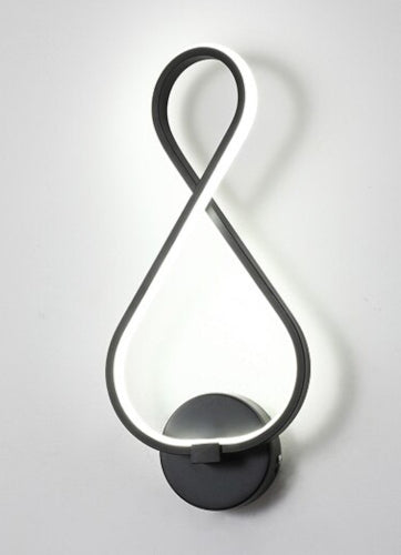 Infinity Black Wall Sconce - Fine Home Accessories