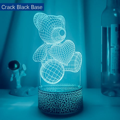 Teddy Love 3D Night Light