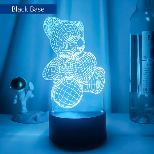 Teddy Love 3D Night Light