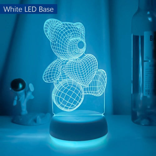 Teddy Love 3D Night Light