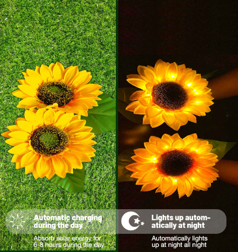 Sunflower Solar Landscape Lights - Fine Home Accessories
