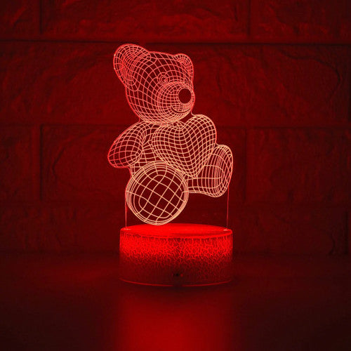 Teddy Love 3D Night Light