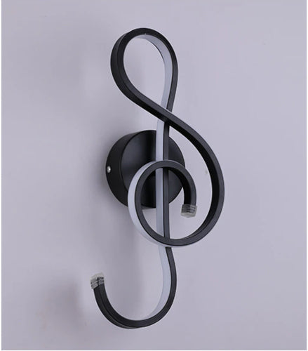 The Note Black Wall Sconce - Fine Home Accessories