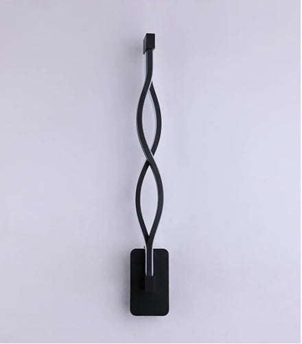 Twisty Black Modern Wall Sconce - Fine Home Accessories