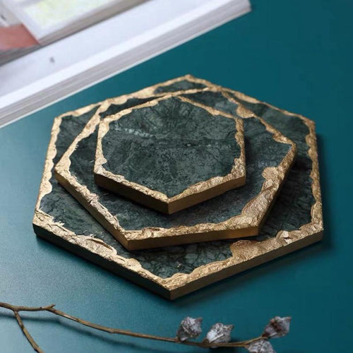 Luxe Marble Coaster Set - Fine Home Accessories