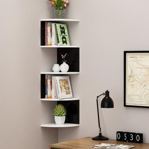 Kori 5-Tier Wall Corner Shelf - Fine Home Accessories