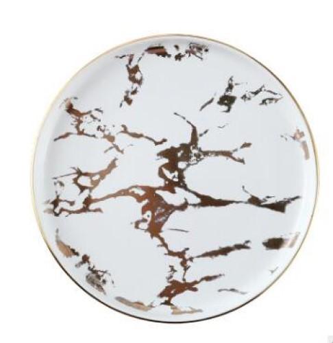 Deluxe Marbleized Dinnerware Set - 8" - Fine Home Accessories