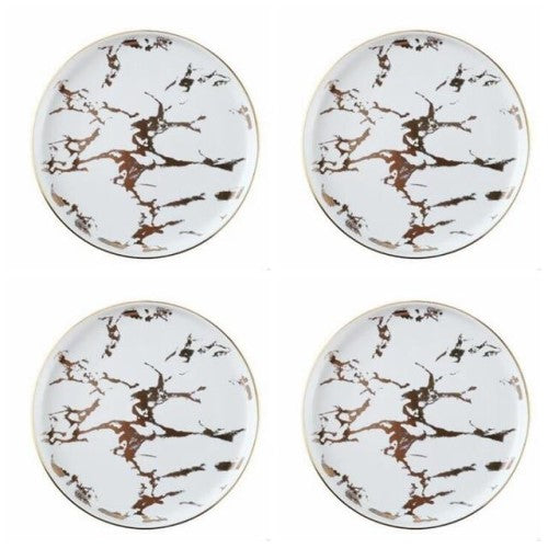 Deluxe Marbleized Dinnerware Set - 10" - Fine Home Accessories