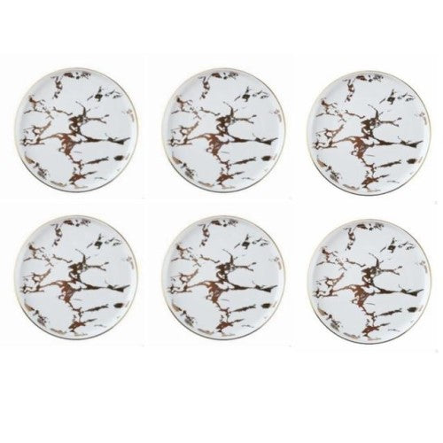 Deluxe Marbleized Dinnerware Set - 10" - Fine Home Accessories