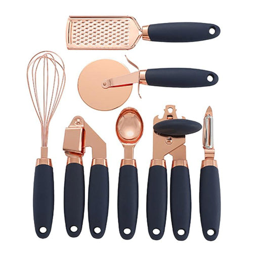 Rose Gold Kitchen Utensil Set (7 PCS) - Fine Home Accessories