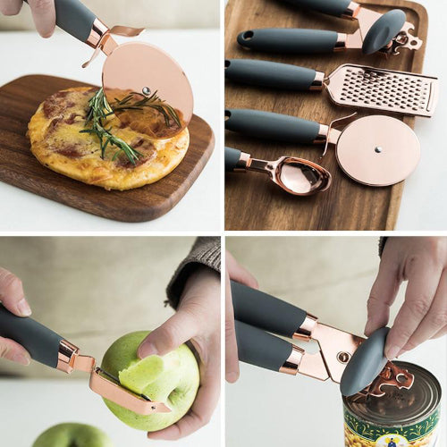 Rose Gold Kitchen Utensil Set (7 PCS) - Fine Home Accessories