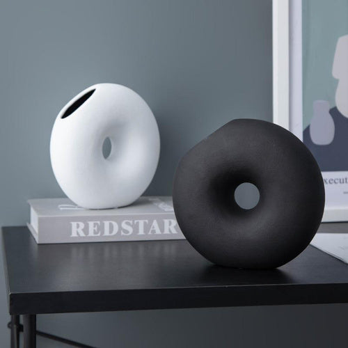 Beignet Ceramic Vase - Fine Home Accessories