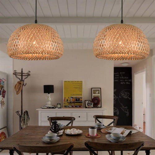 Contemporary Rattan Chandelier Light - Fine Home Accessories