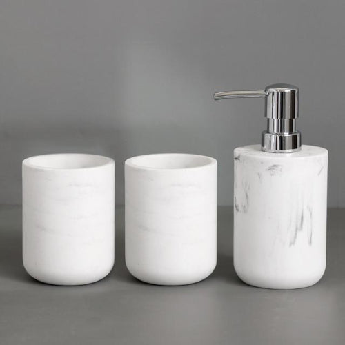 Deluxe Resin Bathroom Accessory Set - Fine Home Accessories