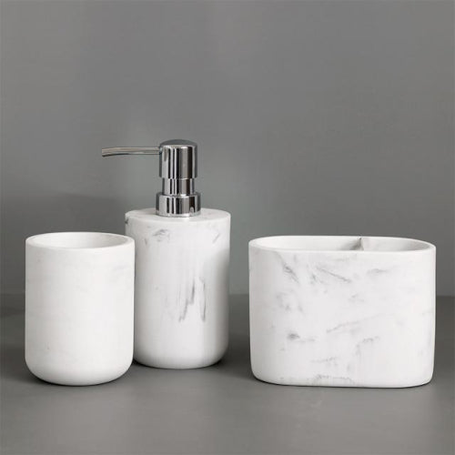Deluxe Resin Bathroom Accessory Set - Fine Home Accessories