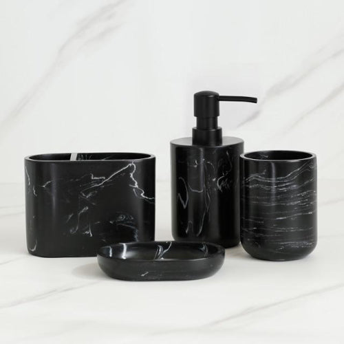 Deluxe Resin Bathroom Accessory Set - Fine Home Accessories