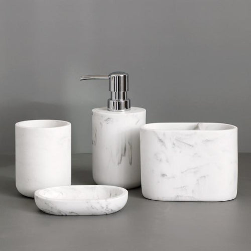 Deluxe Resin Bathroom Accessory Set - Fine Home Accessories