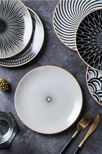 Patterned Porcelain Plates - Fine Home Accessories