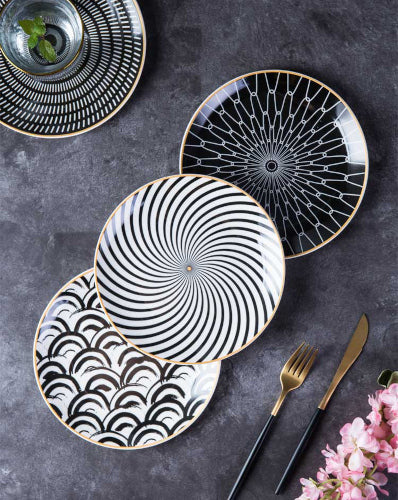 Patterned Porcelain Plates - Fine Home Accessories