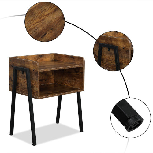 Rustic Side End Table - Fine Home Accessories