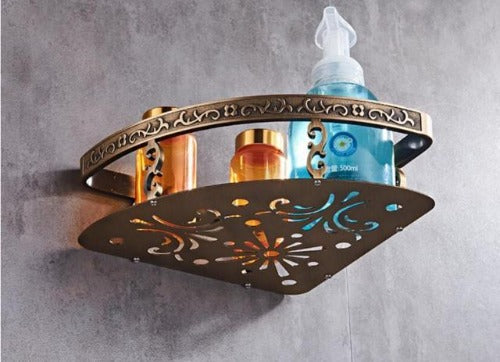 Luxe Bathroom Corner Shelf - Fine Home Accessories