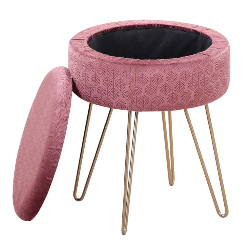 Dayiri Velvet Ottoman Stool - Fine Home Accessories