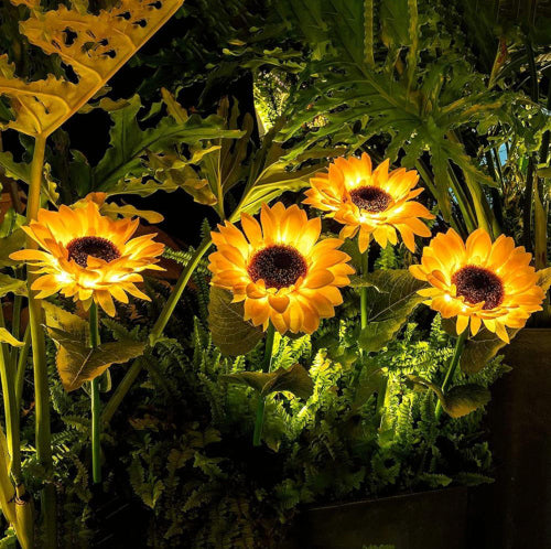 Sunflower Solar Landscape Lights - Fine Home Accessories