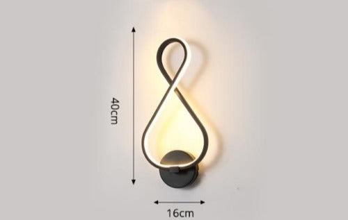 Infinity Black Wall Sconce - Fine Home Accessories