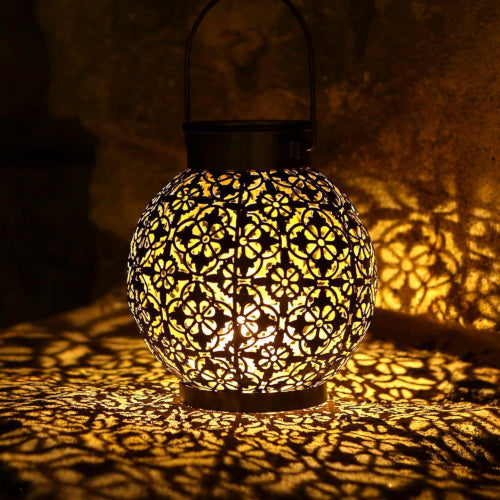 Patterned Outdoor Solar LED Lamp - Fine Home Accessories