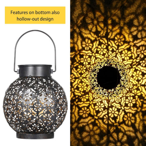 Patterned Outdoor Solar LED Lamp - Fine Home Accessories