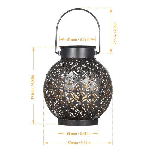 Patterned Outdoor Solar LED Lamp - Fine Home Accessories