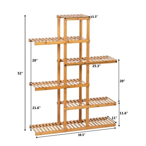 6-Tier Bamboo Plant Stand - Fine Home Accessories