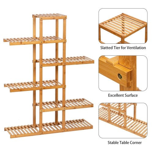 6-Tier Bamboo Plant Stand - Fine Home Accessories