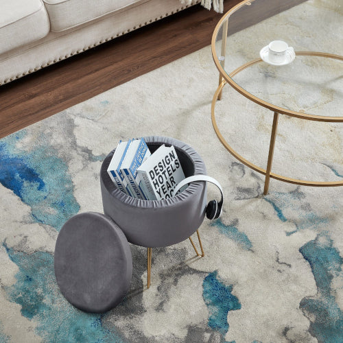 Enkei Velvet Ottoman Stool - Fine Home Accessories