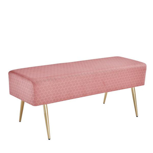 Elegant Velvet Ottoman Lounge - Fine Home Accessories