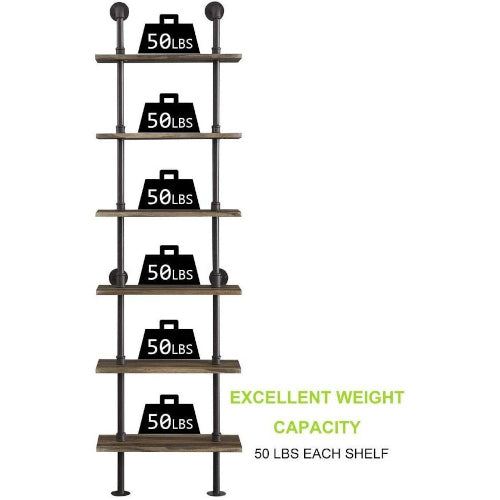 Contemporary 6-Tier Ladder Shelf - Fine Home Accessories