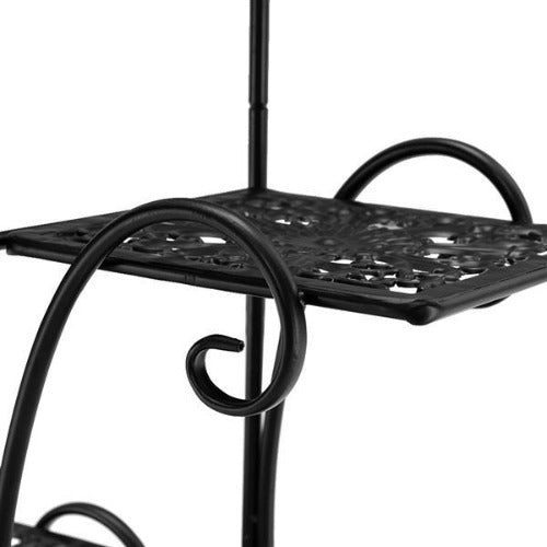 4-Tier Metal Patterned Plant Stand - Fine Home Accessories