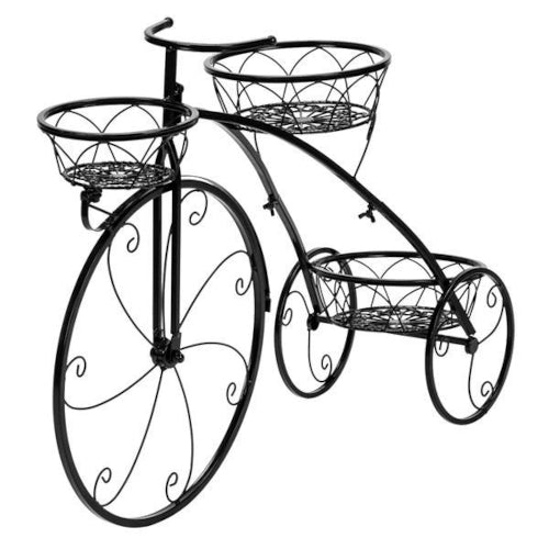 Deco Tricycle 3-Seat Plant Stand - Fine Home Accessories