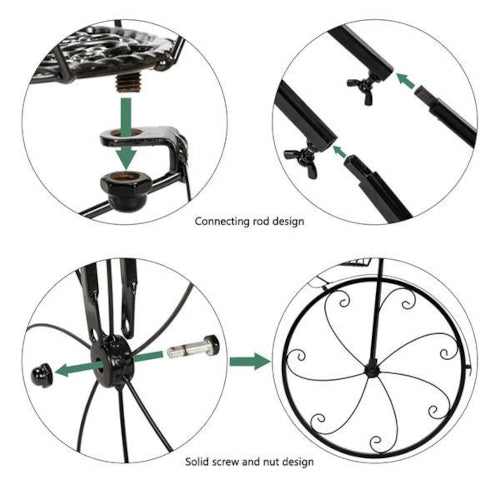 Deco Tricycle 3-Seat Plant Stand - Fine Home Accessories