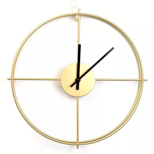 Contemporary Metal Wall Clock - Fine Home Accessories