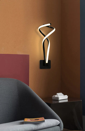 Sarmak Black Wall Sconce - Fine Home Accessories