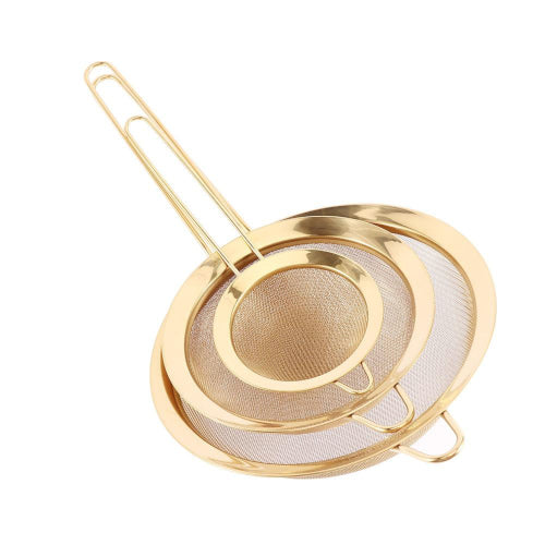 Golden Stainless Steel Sifter Set - Fine Home Accessories