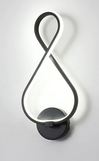 Infinity Black Wall Sconce - Fine Home Accessories