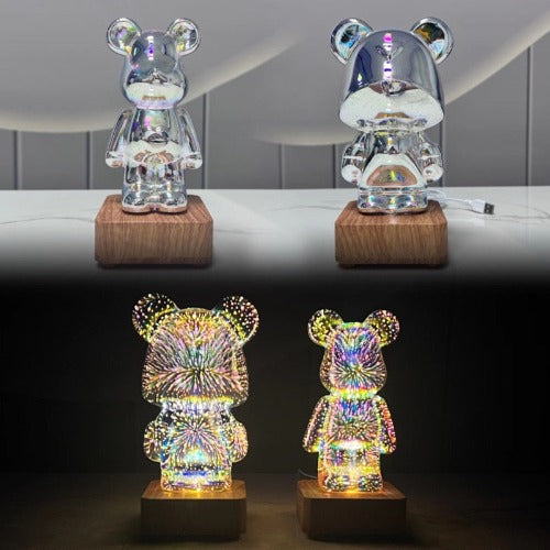 Sparkling 3D Bear Night Light