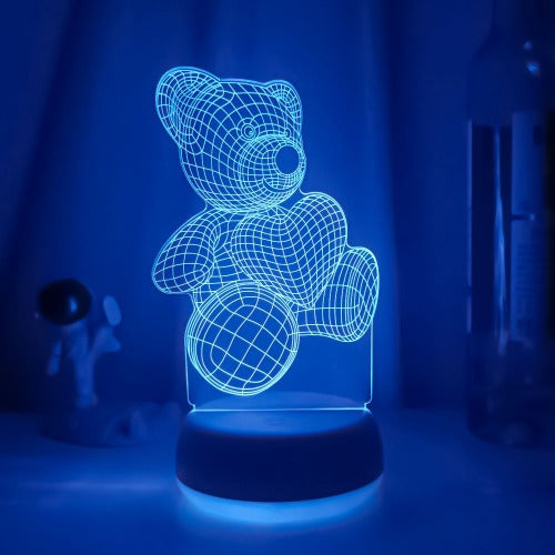 Teddy Love 3D Night Light