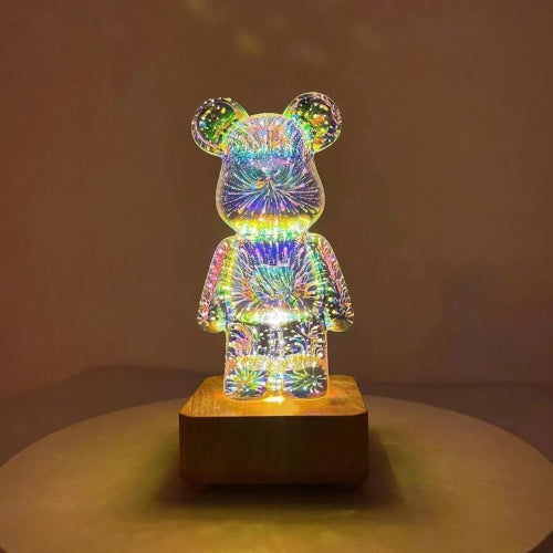 Sparkling 3D Bear Night Light