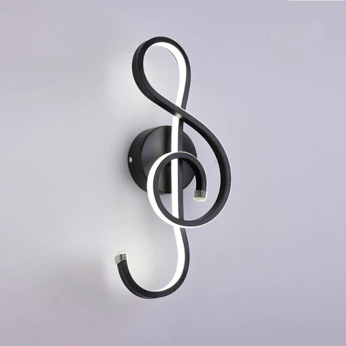 The Note Black Wall Sconce - Fine Home Accessories